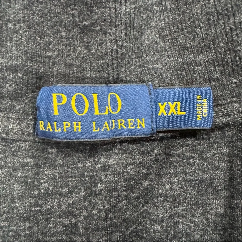 Polo Ralph Lauren Men's Charcoal Quarter Zip-Up Sweater